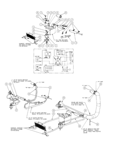 Hydro Control Assembly Diagram and Parts List for S7237-KW 53AI8DU8050-37HP Cub Cadet Lawn Tractor